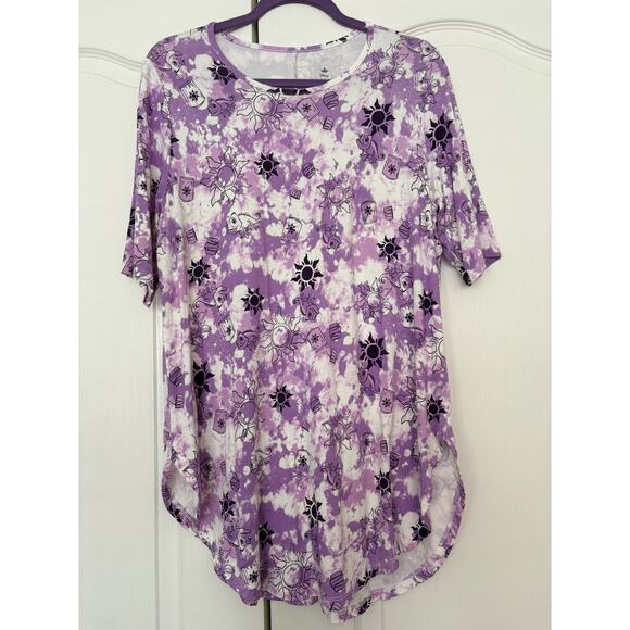 Torrid Disney Princess Collection Rapunzel Tunic Sz 1 14/16  Tulip Hem - Picture 1 of 6